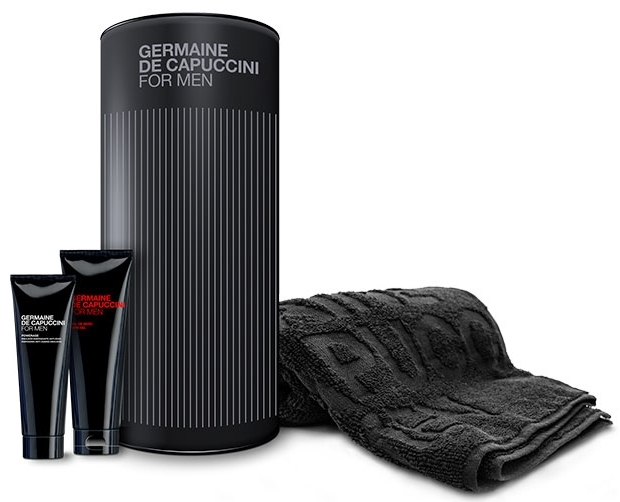 Набор For Men в тубе Force Revive - Анти-возрастной концентрат + гель для душа + фирменное полотенце